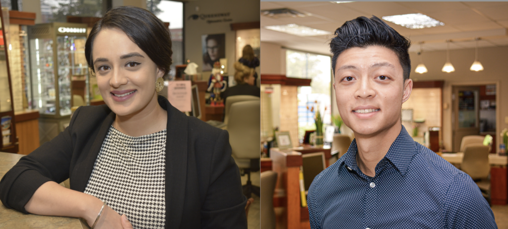 On the left: Dr. Mehtab Mann and on the right: Dr. Lawrence Chan